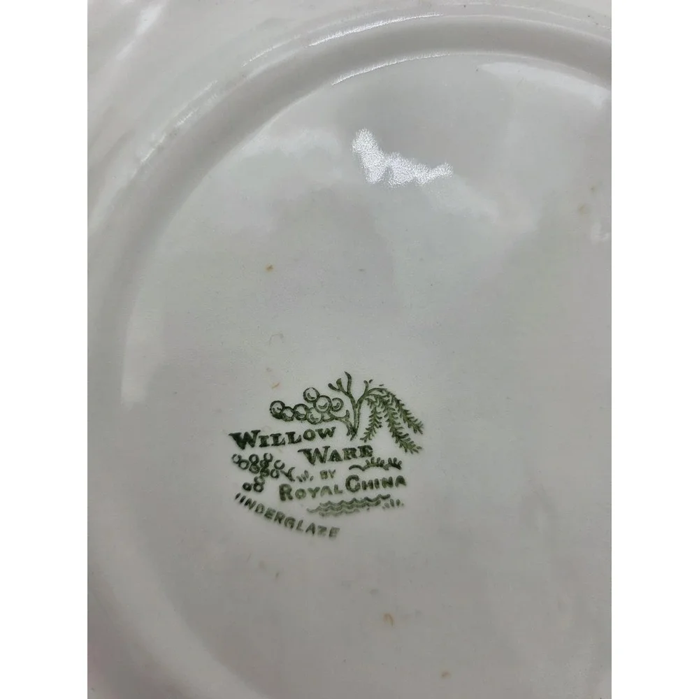 Vintage Blue Willow Dinner Plates Set Of 2  Willow Ware By Royal China 10